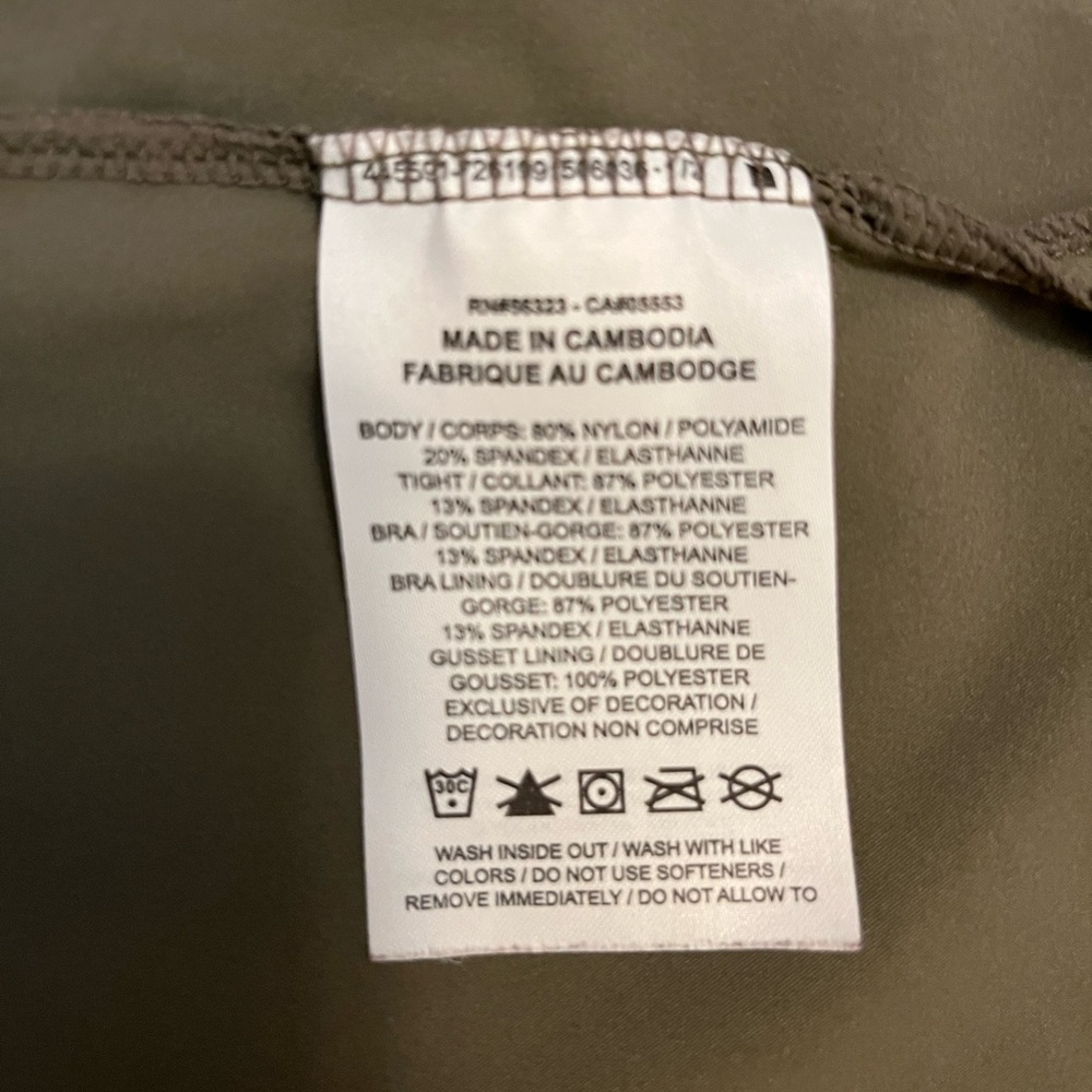 Nike Bliss Luxe Olive Green Athletic Tennis Dress - Picture 10 of 10